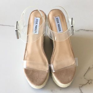 Steve Madden “Splash” Clear Espadrille